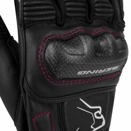 Mănuși Moto din Piele BERING BOOST-R · Negru / Alb  - 2