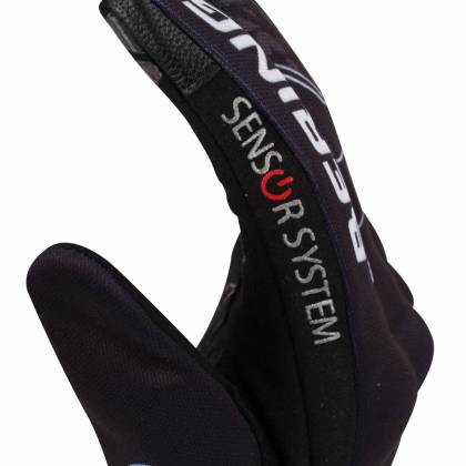 Mănuși Moto Damă din Textil BERING LADY GRISSOM · Negru / Alb  - 2