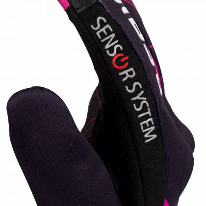 Mănuși Moto Damă din Textil BERING LADY GRISSOM · Negru / Roz  - 2