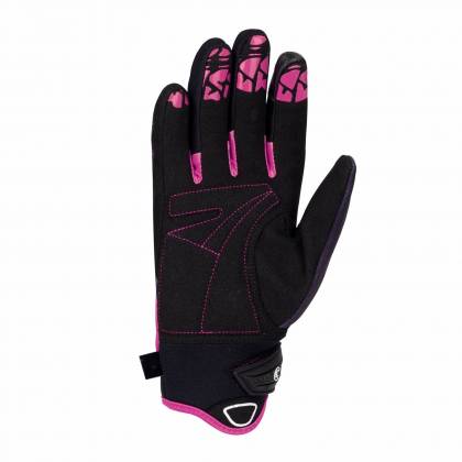 Mănuși Moto Damă din Textil BERING LADY GRISSOM · Negru / Roz  - 1