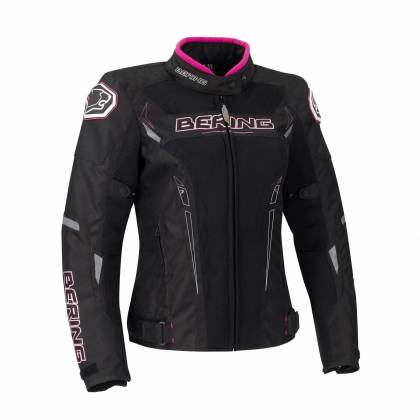 Geacă Moto Damă din Textil BERING LADY MISTRAL · Negru / Roz  - 0