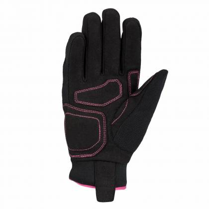 Mănuși Moto Damă din Textil BERING LADY BORNEO · Negru / Roz  - 1