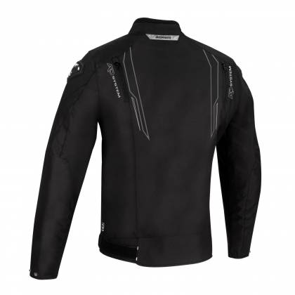 Geacă Moto din Textil BERING GUARDIAN · Negru / Alb / Gri  - 1