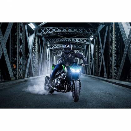 Geacă Moto din Textil BERING GUARDIAN · Negru / Alb / Verde Fluo  - 2