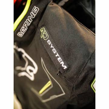 Geacă Moto din Textil BERING GUARDIAN · Negru / Alb / Verde Fluo  - 6
