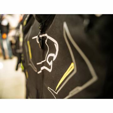 Geacă Moto din Textil BERING GUARDIAN · Negru / Alb / Verde Fluo  - 7