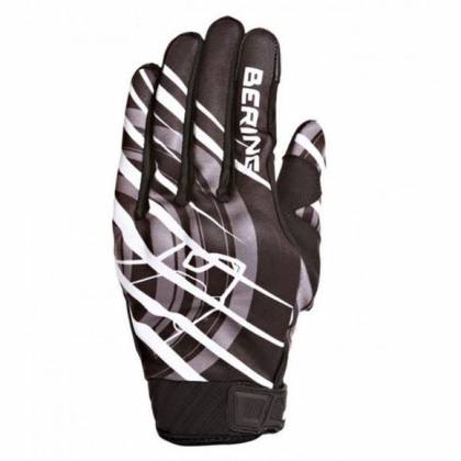 Mănuși Moto din Textil BERING MASTER · Alb / Negru  - 0