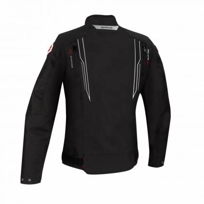 Geacă Moto Damă din Textil BERING LADY GUARDIAN · Negru / Roșu / Alb  - 1