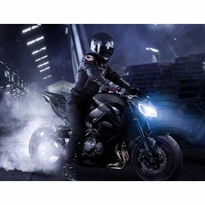 Geacă Moto Damă din Textil BERING LADY GUARDIAN · Negru / Roșu / Alb  - 2