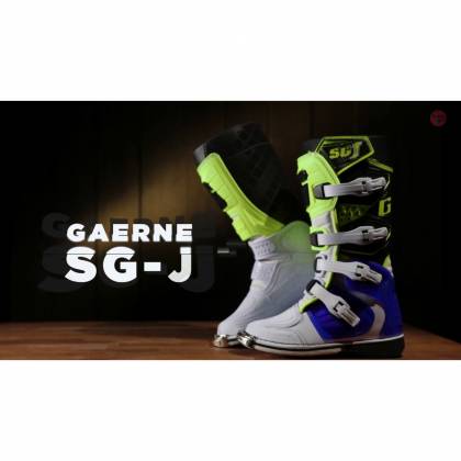 Cizme Moto Enduro - Cross Copii GAERNE SG-J · Negru / Alb / Portocaliu  - 1