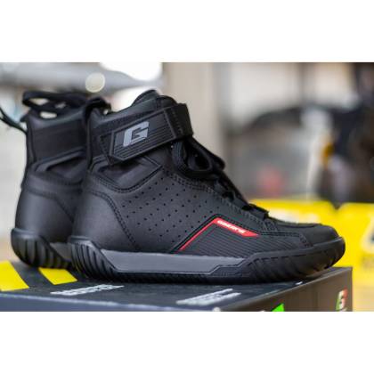Ghete Moto GAERNE G-ROCKET · Negru / Roșu  - 1