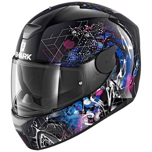 Cască Moto Integrală SHARK D-SKWAL ANYAH · Negru / Albastru / Roz 
