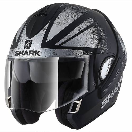 Cască Moto Modulară SHARK EVOLINE S3 TIXIER · Negru / Gri 
