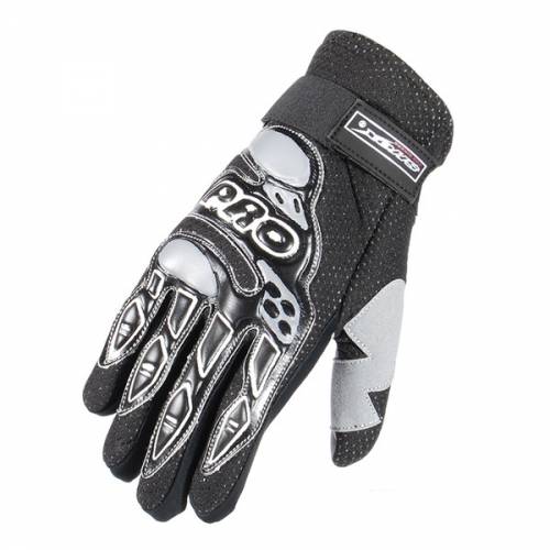 Mănuși Moto din Piele & Textil SHOX DAKAR · Negru 