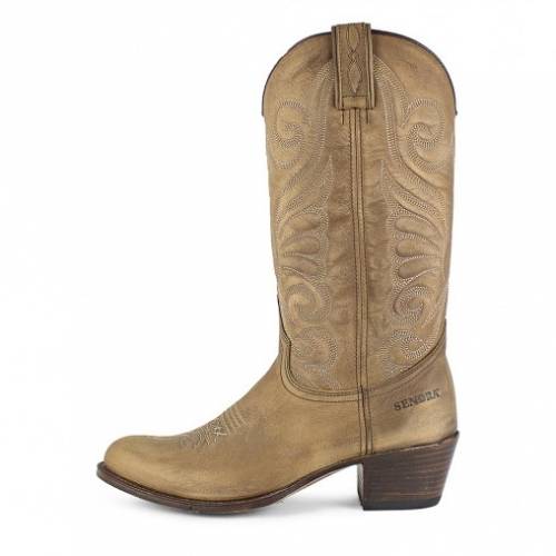Cizme Cowboy Damă SENDRA BOOTS 11627 · Flota Tang Lavado · Maro 