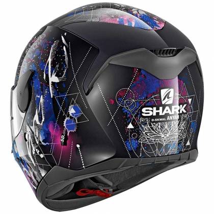 Cască Moto Integrală SHARK D-SKWAL ANYAH · Negru / Albastru / Roz  - 1