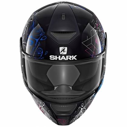 Cască Moto Integrală SHARK D-SKWAL ANYAH · Negru / Albastru / Roz  - 2