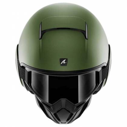 Cască Moto Open Face SHARK STREET-DRAK HUROK · Verde-Olive  - 1