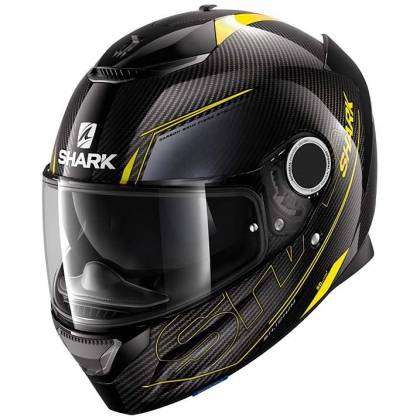 Cască Moto Integrală SHARK SPARTAN CARBON SILICIUM · Negru / Galben  - 0