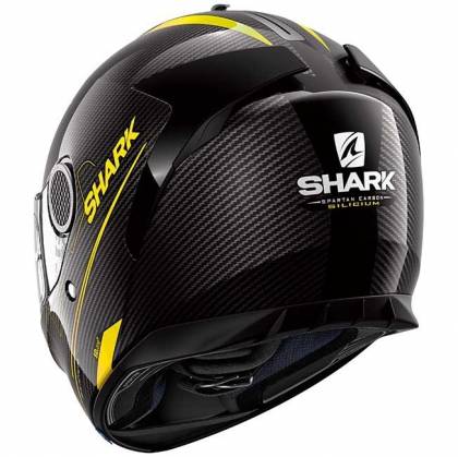 Cască Moto Integrală SHARK SPARTAN CARBON SILICIUM · Negru / Galben  - 1
