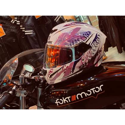 Cască Moto Integrală SHARK D-SKWAL 2 SHIGAN · Alb / Roz / Mov  - 3