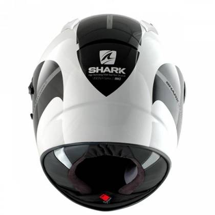 Cască Moto Integrală SHARK VISION-R HIGH VISIBILITY · Negru / Alb  - 3