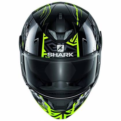 Cască Moto Integrală SHARK SKWAL 2 NOXXYS cu Lumini LED · Negru / Gri / Verde Fluo  - 2