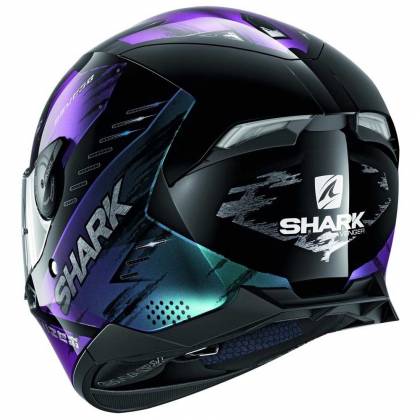 Cască Moto Integrală SHARK SKWAL 2.2 VENGER cu Lumini LED · Negru / Albastru / Mov  - 2