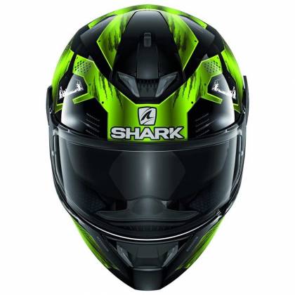 Cască Moto Integrală SHARK SKWAL 2.2 VENGER cu Lumini LED · Negru / Gri / Verde-fluo  - 1