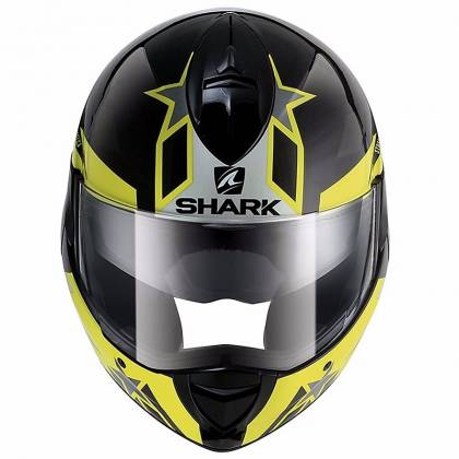 Cască Moto Modulară SHARK EVOLINE S3 STRELKA · Negru / Verde-Fluo  - 0