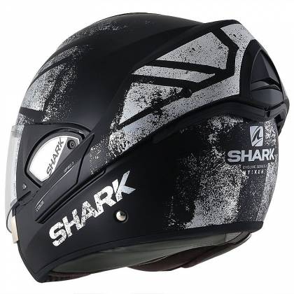Cască Moto Modulară SHARK EVOLINE S3 TIXIER · Negru / Gri  - 2