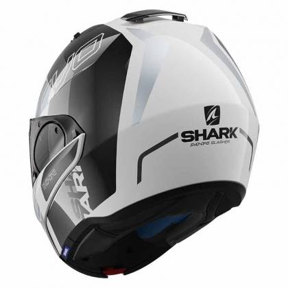 Cască Moto Modulară SHARK EVO-ONE 2 SLASHER · Negru / Gri / Alb  - 3