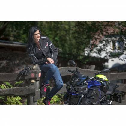 Geacă Moto Damă din Textil SPEED UP LARA · Negru  - 1