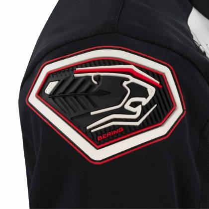 Geacă Moto din Textil BERING BALKO · Negru / Alb / Roșu  - 5