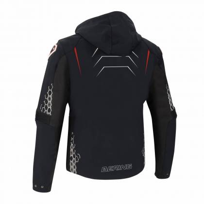 Geacă Moto din Textil BERING BALKO · Negru / Alb / Roșu  - 2