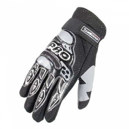 Mănuși Moto din Piele & Textil SHOX DAKAR · Negru  - 0