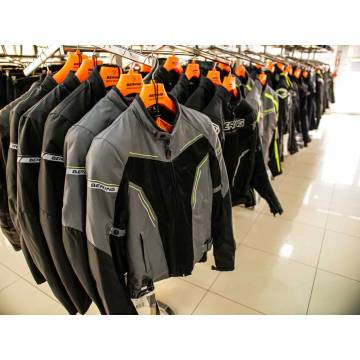 Geacă Moto de Vară din Textil BERING CANCUN Regular Fit · Negru / Gri / Verde Fluo  - 6