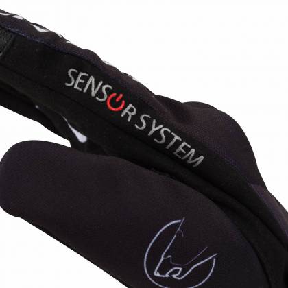 Mănuși Moto din Textil BERING GRISSOM · Negru / Alb  - 2